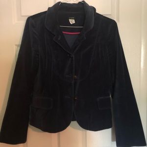 Navy Blue Velour J. Crew Factory jacket